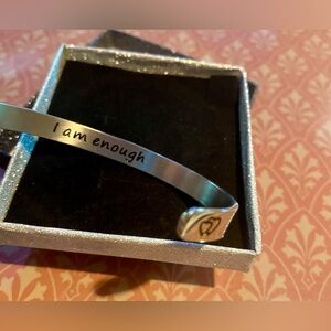 🔥Stainless Steel Inspirational Open Cuff Bangle🔥 NIB